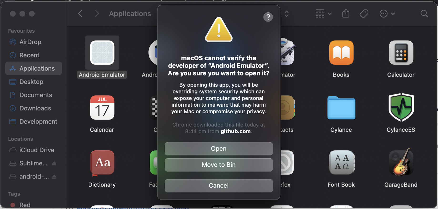 free android emulator mac os x